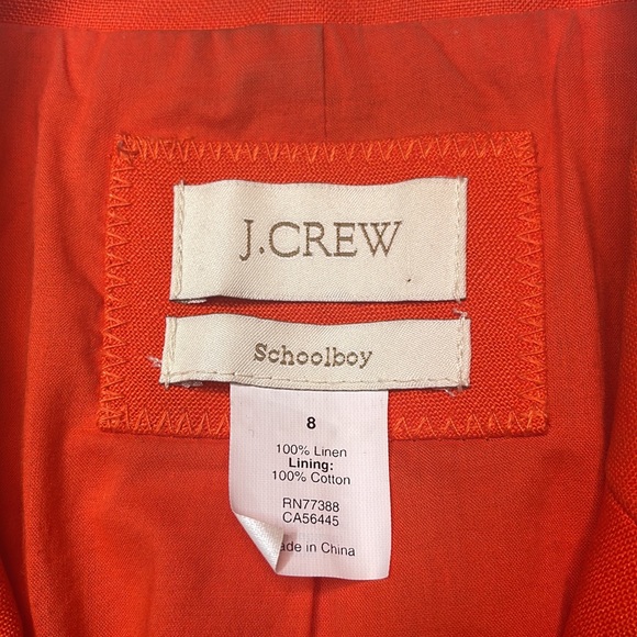 J. Crew Linen Schoolboy Blazer - Picture 3 of 5